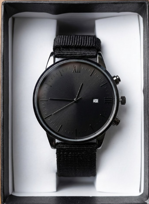 Reloj de cuarzo para hombre con función de calendario de 4 piezas